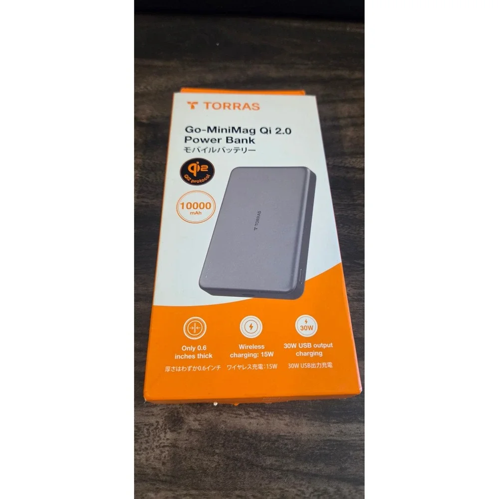 TORRAS Power Bank Unisex OS Grey New Go-MiniMag Qi 2.0 10000mAh 30W PB10